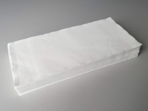 Chusteczki kosmetyczne z włókniny LUX, 19 cm / 38 cm, opakowanie 100 szt.